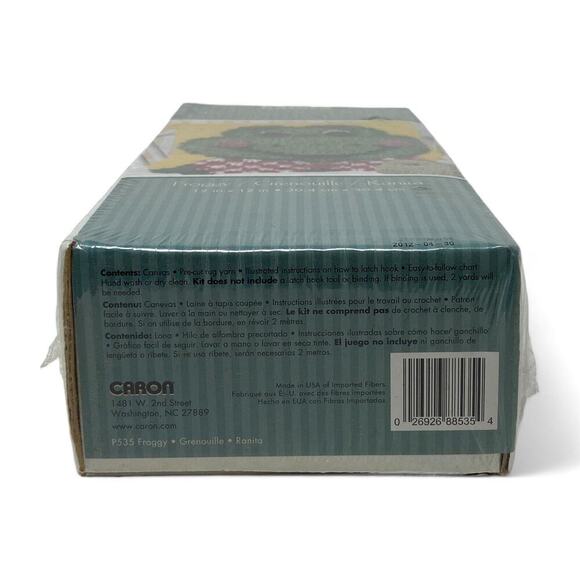 Natura Froggy Grenouille Ranita Latch Hook Kit Happy Frog Craft Sealed 12" x 12" - Picture 7 of 10